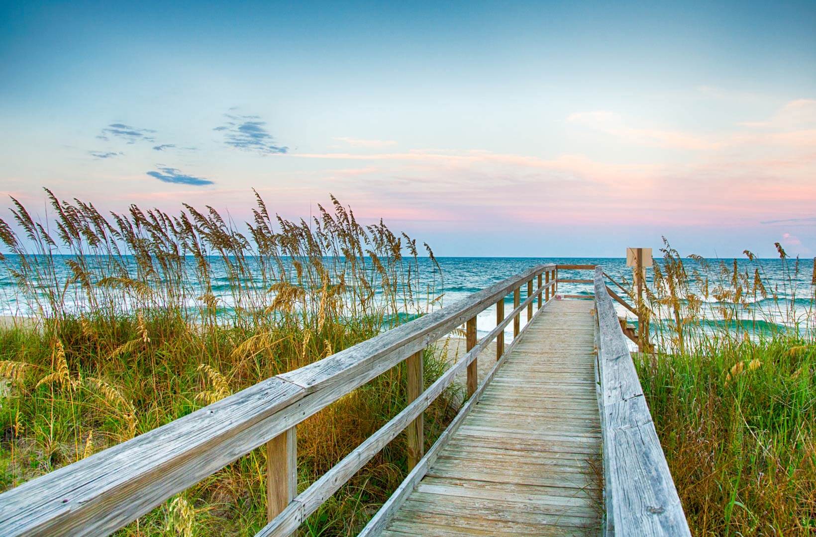 A boardwalk to the beach